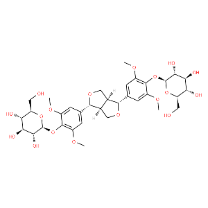 (-)-Syringaresinol di-O-glucoside - Click Image to Close
