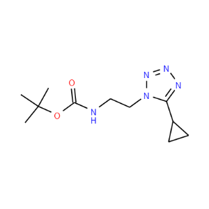 tert-butyl (2-(5-cyclopropyl-1H-tetrazol-1-yl)ethyl)carbamate