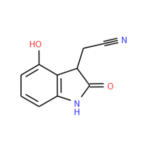 2-(4-Hydroxy-2-oxoindolin-3-yl)acetonitrile - Click Image to Close