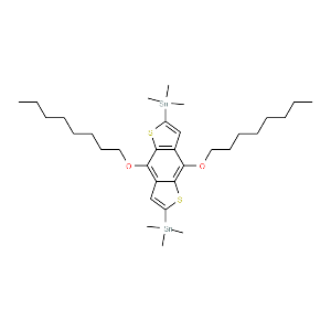4,8-Bis(n-octyloxy)-2,6-bis(trimethylstannyl)benzo[1,2-b:4,5-b']dithiophene - Click Image to Close