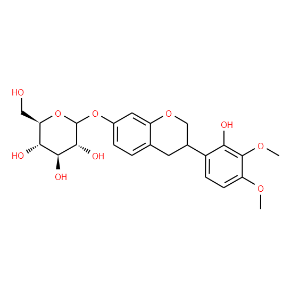 7,2'-dihydroxy-3',4'-dimethoxyisoflavane-7-O-glucoside - Click Image to Close