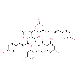 3",4"-Di-O-acetyl-2",6"-di-O-p-coumaroylastragalin - Click Image to Close