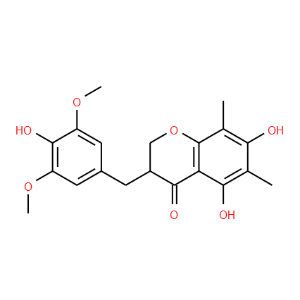 5,7-Dihydroxy-3-(4-hydroxy-3,5-dimethoxybenzyl)-6,8-dimethylchroman-4-one - Click Image to Close