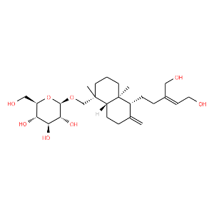 ent-Labda-8(17),13Z-diene-15,16,19-triol 19-O-glucoside - Click Image to Close