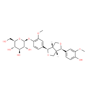 (-)-Pinoresinol 4-O-glucoside - Click Image to Close