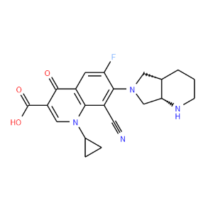 8-cyano-1-cyclopropyl-7-((1S,6S)-2,8-diazabicyclo[4.3.0]nonan-8-yl)-6-fluoro-1,4-dihydro-4-oxo-3-quinolinecarboxylic acid - Click Image to Close