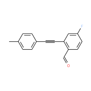 4-fluoro-2-(p-tolylethynyl)benzaldehyde