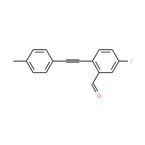 5-fluoro-2-(p-tolylethynyl)benzaldehyde