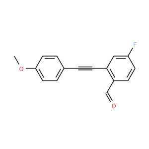 2-(4-Fluoro-(4-methoxyphenylacetylene)benzaldehyde