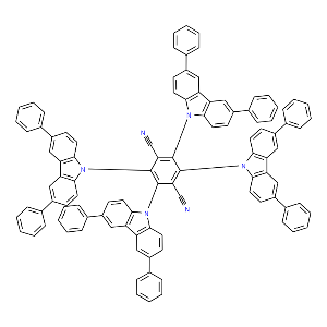 2,3,5,6-Tetrakis(3,6-diphenylcarbazol-9-yl)-1,4-dicyanobenzene - Click Image to Close