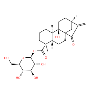 ent-9-Hydroxy-15-oxo-16-kauren-19-oic acid beta-D-glucopyranosyl ester - Click Image to Close