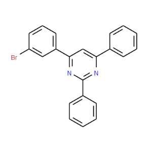 4-(3-Bromophenyl)-2,6-diphenylpyrimidine - Click Image to Close