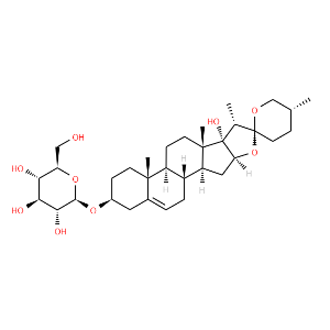 Glucopyranoside,(3beta,25R)-17-hydroxyspirost-5-en-3-yl - Click Image to Close