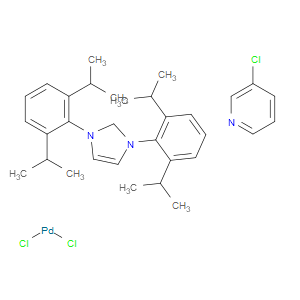(1,3-Bis(2,6-diisopropylphenyl)imidazolidene) ( 3-chloropyridyl) palladium(II) dichloride - Click Image to Close
