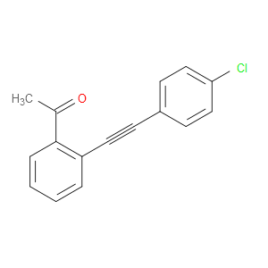 1-(2-((4-Chlorophenyl)ethynyl)phenyl)ethanone - Click Image to Close
