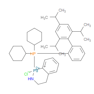 Chloro(2-dicyclohexylphosphino-2',4',6'-tri-i-propyl-1,1'-biphenyl)[2-(2-aminoethyl)phenyl] palladium(II) methyl-t-butylether adduct - Click Image to Close