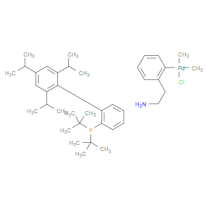 Chloro(2-di-t-butylphosphino-2',4',6'-tri-i-propyl-1,1'-biphenyl)[2-(2-aminoethyl)phenyl] palladium(II)