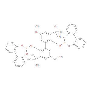 6,6'-[(3,3'-Di-t-butyl-5,5'-dimethoxy-1,1'-biphenyl-2,2'-diyl)bis(oxy)] bis(dibenzo[d,f][1,3,2]dioxaphosphepin) hemi ethyl acetate adduct