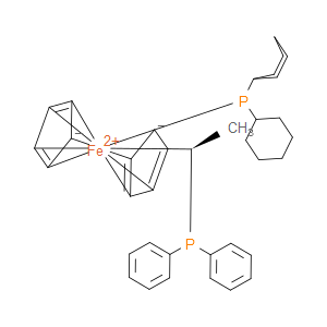 (R)-(-)-1-[(S)-2-(Dicyclohexylphosphino)ferrocenyl]ethyldiphenylphosphine - Click Image to Close
