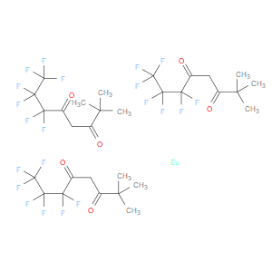 Tris(6,6,7,7,8,8,8-heptafluoro-2,2-dimethyl-3,5-octanedionate)europium(III) hydrate - Click Image to Close