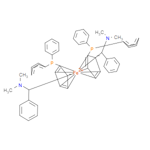 (S,S)-(-)-2,2'-Bis[(R)-(N,N-dimethylamino)(phenyl)methyl]-1,1'-bis(diphenylphosphino)ferrocene - Click Image to Close