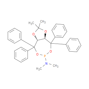 (3aR,8aR)-(-)-(2,2-Dimethyl-4,4,8,8-tetraphenyl-tetrahydro-[1,3]dioxolo[4,5-e][1,3,2]dioxaphosphepin-6-yl)dimethylamine - Click Image to Close