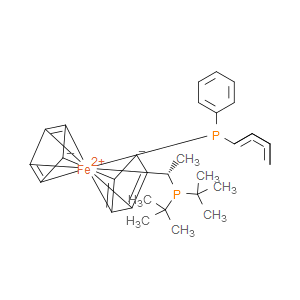 (S)-(+)-1-[(R)-2-(Diphenylphosphino)ferrocenyl]ethyldi-t-butylphosphine - Click Image to Close