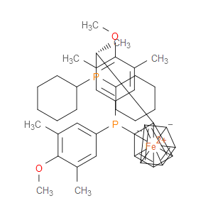 (R)-(-)-1-{(S)-2-[Bis(3,5-dimethyl-4-methoxyphenyl)phosphino]ferrocenyl}ethyldicyclohexylphosphine - Click Image to Close