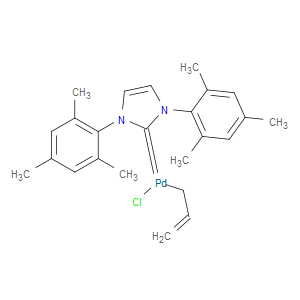 Allylchloro[1,3-bis(2,4,6-trimethylphenyl)imidazol-2-ylidene]palladium(II) - Click Image to Close