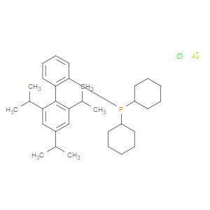 2-Dicyclohexylphosphino-2?,4?,6?-triisopropylbiphenyl gold(I) chloride - Click Image to Close