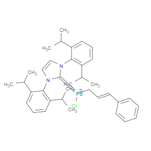Chloro[(1,2,3-)-3-phenyl-2-propenyl][1,3-bis(2,6-di-i-propylphenyl)imidazol-2-ylidene]palladium(II) - Click Image to Close