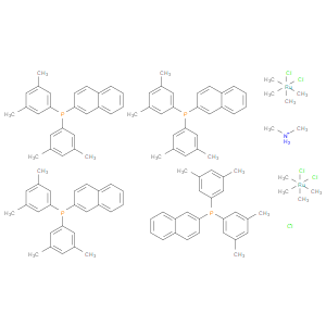 Dimethylammonium dichlorotri(-chloro)bis{(R)-(+)-2,2'-bis[di(3,5-xylyl)phosphino]-1,1'-binaphthyl}diruthenate(II) - Click Image to Close