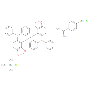 Chloro[(R)-(+)-5,5'-bis(diphenylphosphino)-4,4'-bi-1,3-benzodioxole](p-cymene)ruthenium(II) chloride - Click Image to Close
