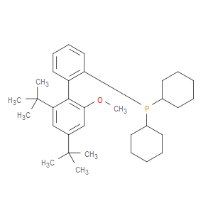 2-Dicyclohexylphosphino-2'-methoxy-4',6'-di-tert-butyl-1,1'-biphenyl - Click Image to Close