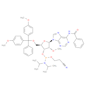 N6-Benzoyl-5'-O-(4,4'-dimethoxytrityl)-2'-O-methyladenosine-3'-cyanoethyl Phosphoramidite - Click Image to Close
