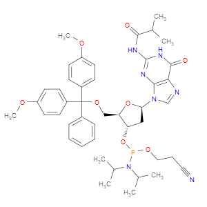 N2-Isobutyryl-5'-O-(4,4'-dimethoxytrityl)-2'-deoxyguanosine-3'-cyanoethyl Phosphoramidite - Click Image to Close