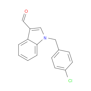 1-[(4-Chlorophenyl)methyl]indole-3-carbaldehyde