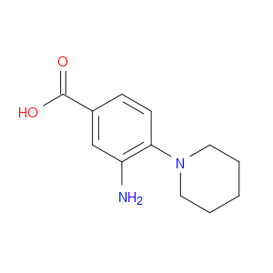 3-Amino-4-(1-piperidyl)benzoic acid