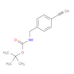 tert-Butyl N-[(4-ethynylphenyl)methyl]carbamate - Click Image to Close