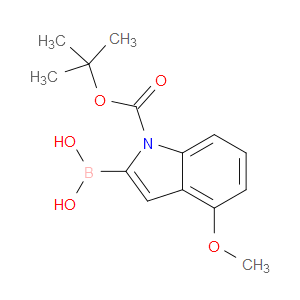 (1-(TERT-BUTOXYCARBONYL)-4-METHOXY-1H-INDOL-2-YL)BORONIC ACID - Click Image to Close