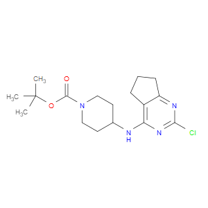 TERT-BUTYL 4-(2-CHLORO-6,7-DIHYDRO-5H-CYCLOPENTA[D]PYRIMIDIN-4-YLAMINO)PIPERIDINE-1-CARBOXYLATE - Click Image to Close