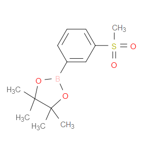 4,4,5,5-TETRAMETHYL-2-(3-(METHYLSULFONYL)PHENYL)-1,3,2-DIOXABOROLANE