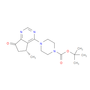 (R)-TERT-BUTYL 4-(5-METHYL-7-OXO-6,7-DIHYDRO-5H-CYCLOPENTA[D]PYRIMIDIN-4-YL)PIPERAZINE-1-CARBOXYLATE