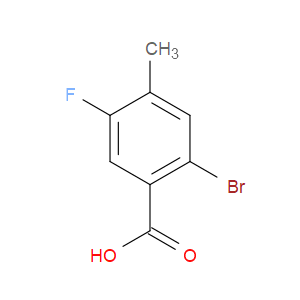 2-BROMO-5-FLUORO-4-METHYLBENZOIC ACID - Click Image to Close