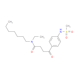N-ETHYL-N-HEPTYL-4-(4-(METHYLSULFONAMIDO)PHENYL)-4-OXOBUTANAMIDE