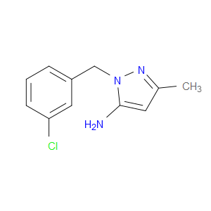 1-(3-CHLOROBENZYL)-3-METHYL-1H-PYRAZOL-5-AMINE - Click Image to Close