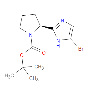 (S)-TERT-BUTYL 2-(5-BROMO-1H-IMIDAZOL-2-YL)PYRROLIDINE-1-CARBOXYLATE - Click Image to Close