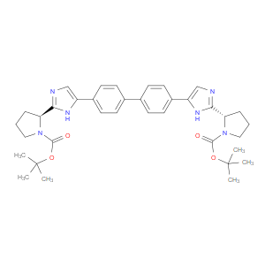 BIS(2-METHYL-2-PROPANYL) (2S,2'S)-2,2'-[4,4'-BIPHENYLDIYLBIS(1H-IMIDAZOLE-4,2-DIYL)]DI(1-PYRROLIDINECARBOXYLATE)