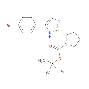(S)-TERT-BUTYL 2-(5-(4-BROMOPHENYL)-1H-IMIDAZOL-2-YL)PYRROLIDINE-1-CARBOXYLATE