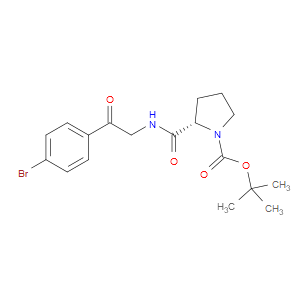 (S)-TERT-BUTYL 2-((2-(4-BROMOPHENYL)-2-OXOETHYL)CARBAMOYL)PYRROLIDINE-1-CARBOXYLATE - Click Image to Close